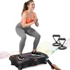 Vibration Plate Fitness Platform Exercise Machine Vibrating Shaking Full Body Shaker Workout Vibrate Stand Shake Board Sport for Weight Loss Fat Burner for Gym Home Office(SLIM.DEEPBLACK)