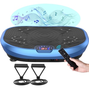 Vibration Plate Exercise Machine Whole Body Workout Music Vibrate Fitness Platform Lymphatic Drainage Machine for Weight Loss Shaping Toning Wellness Home Gyms Workout(BOAT.BLUE)