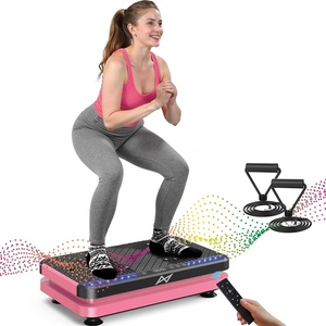 Vibration Plate Fitness Platform Exercise Machine Vibrating Shaking Full Body Shaker Workout Vibrate Stand Shake Board Sport for Weight Loss Fat Burner for Gym Home Office(ARK.BLACKPINK)