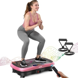 Vibration Plate Fitness Platform Exercise Machine Vibrating Shaking Full Body Shaker Workout Vibrate Stand Shake Board Sport for Weight Loss Fat Burner for Gym Home Office(SLIM.PINK)