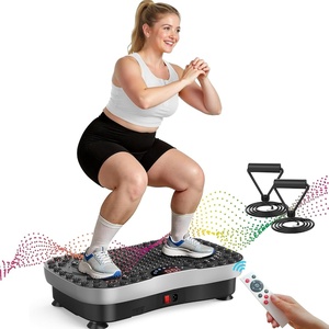 Vibration Plate Fitness Platform Exercise Machine Vibrating Shaking Full Body Shaker Workout Vibrate Stand Shake Board Sport for Weight Loss Fat Burner for Gym Home Office(MASSAGE.WHITE)